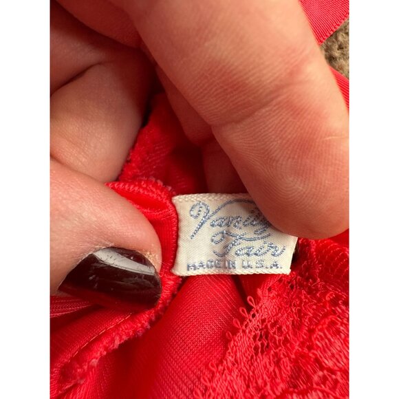 Vintage Vanity Fair Lace Slip Dress 32 Nylon Sweetheart Neck Empire Waist‎ USA - Picture 6 of 8